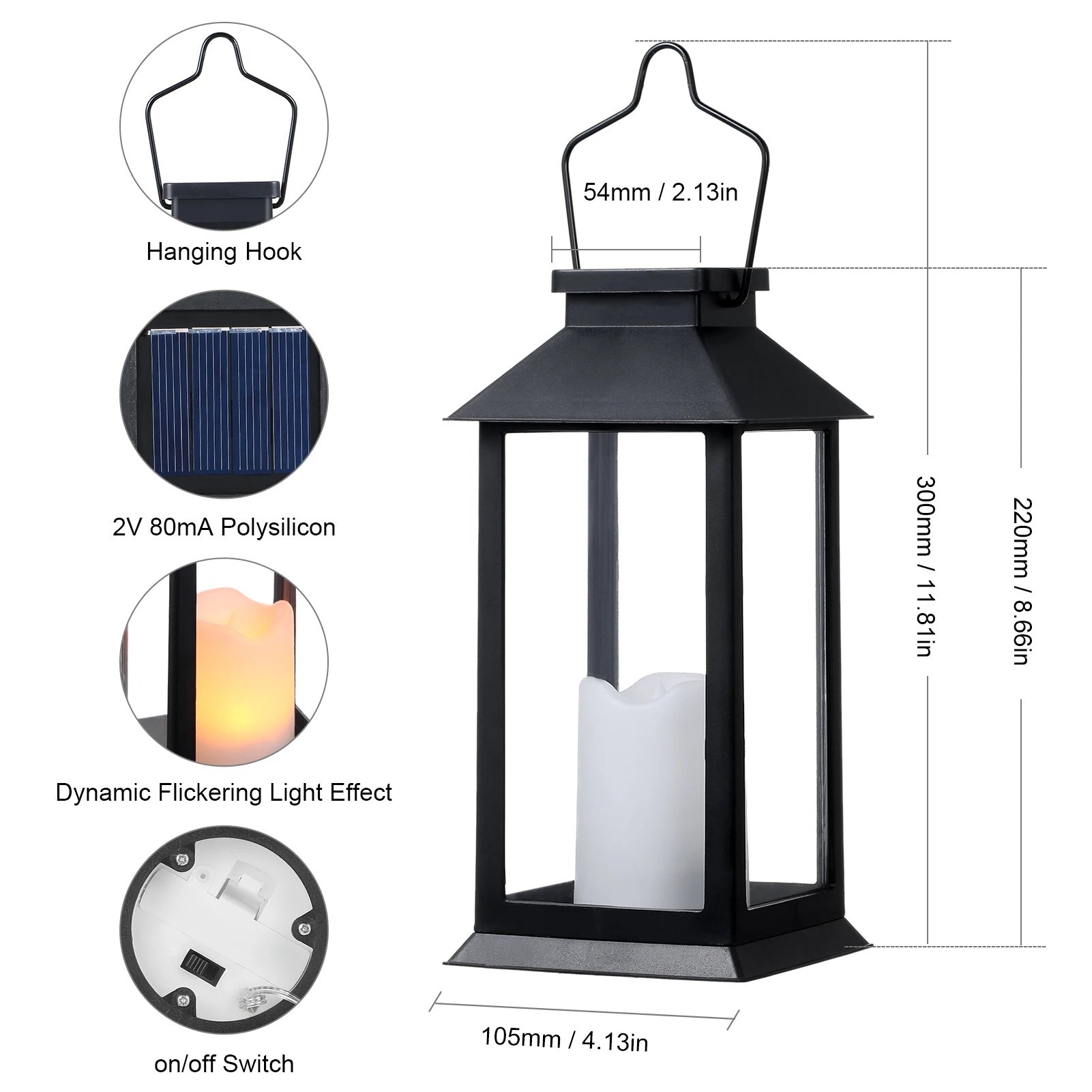 Nuvia – Solar Lantaarnlamp (L)