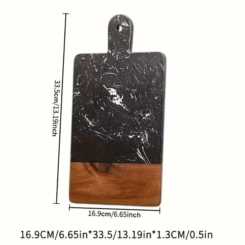 Dubbelzijdige Acaciahouten & Marmeren Snijplank