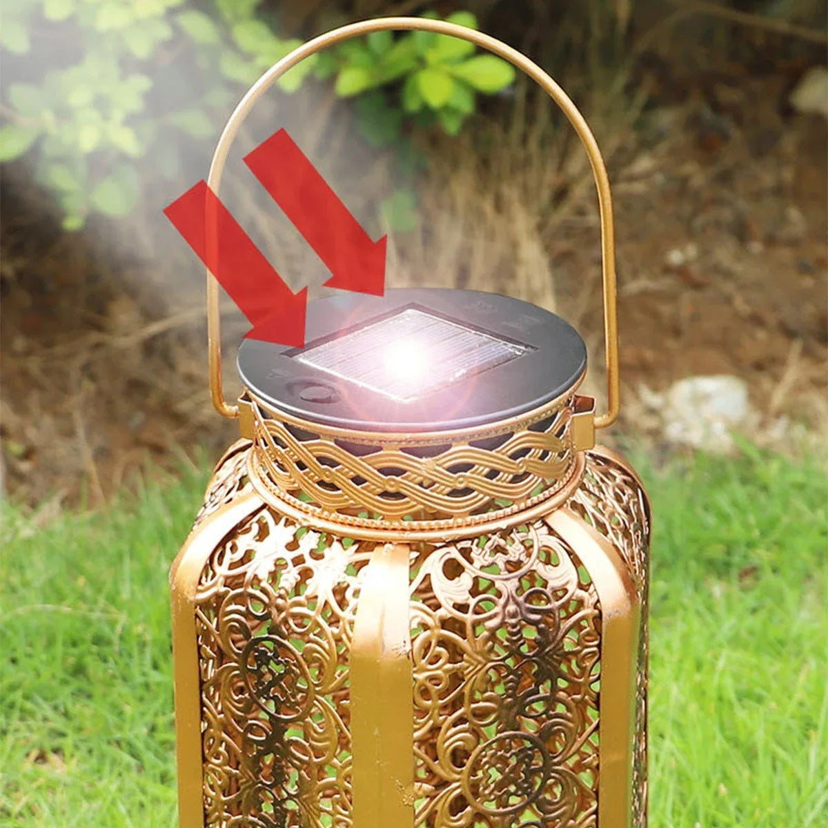 LumiRustic – Solar Hanglantaarn