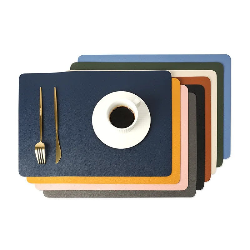 Dubbelgelaagde Noordse Leren Tafelloper