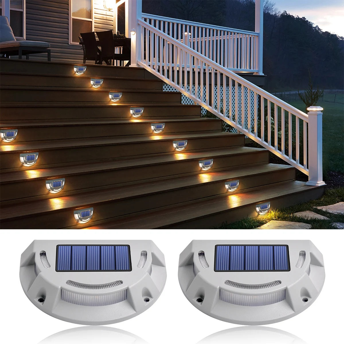 DriveEdge Duo – Aluminium Solar Opritlampen (2-Pack)