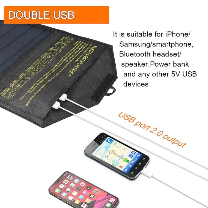SunPort 21 – Opvouwbare Zonne-oplader USB