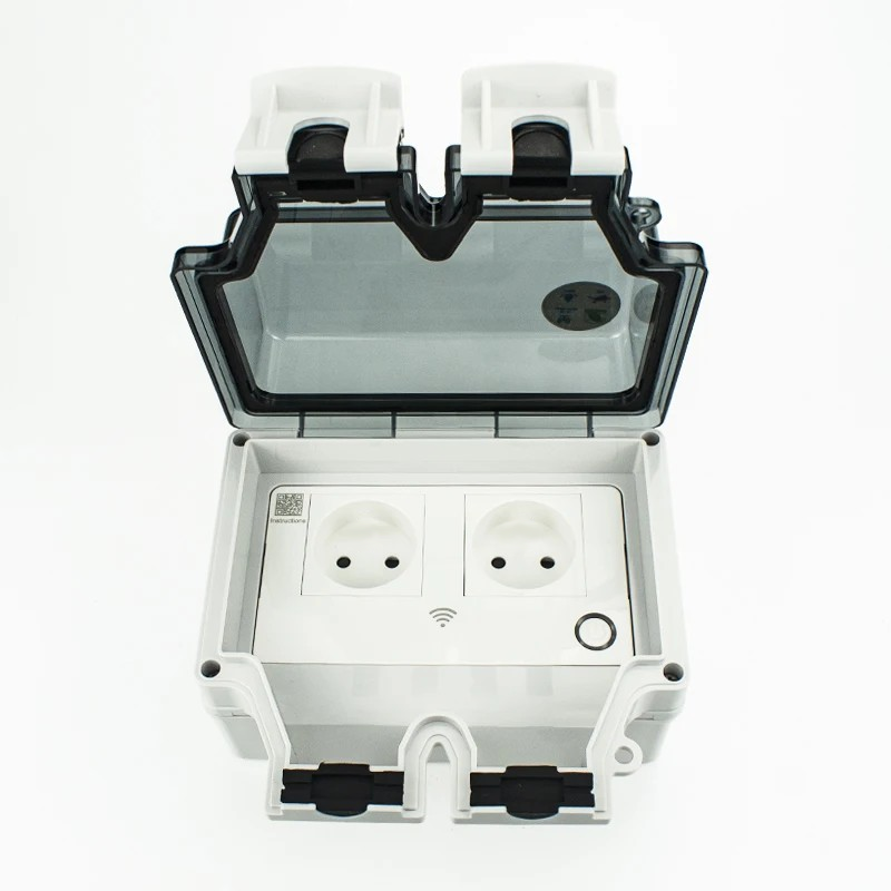 Slimme WiFi Buitenstekker met EU-stekker – Waterdicht en Weerbestendig