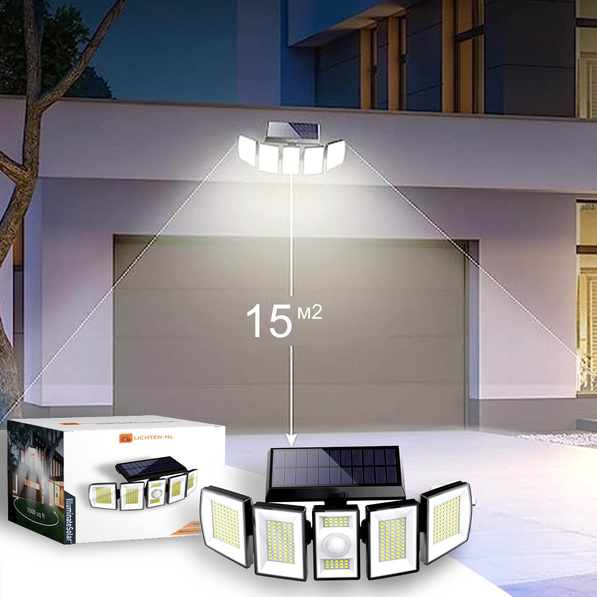 SunGuardian -  360° Hoek Waterdicht Motion Sensor Light