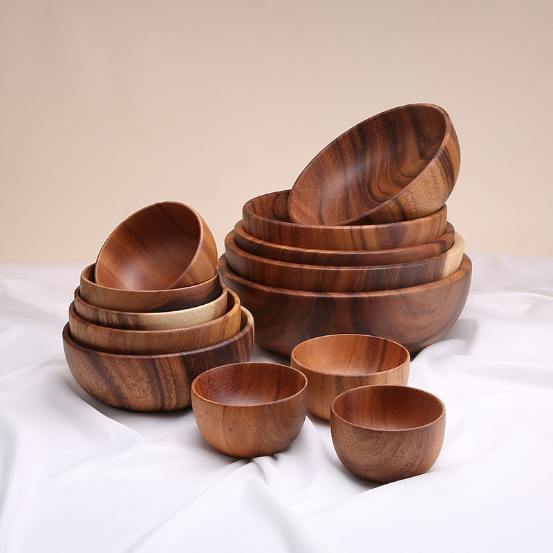 Acacia Wood Fruit and Salad Bowl