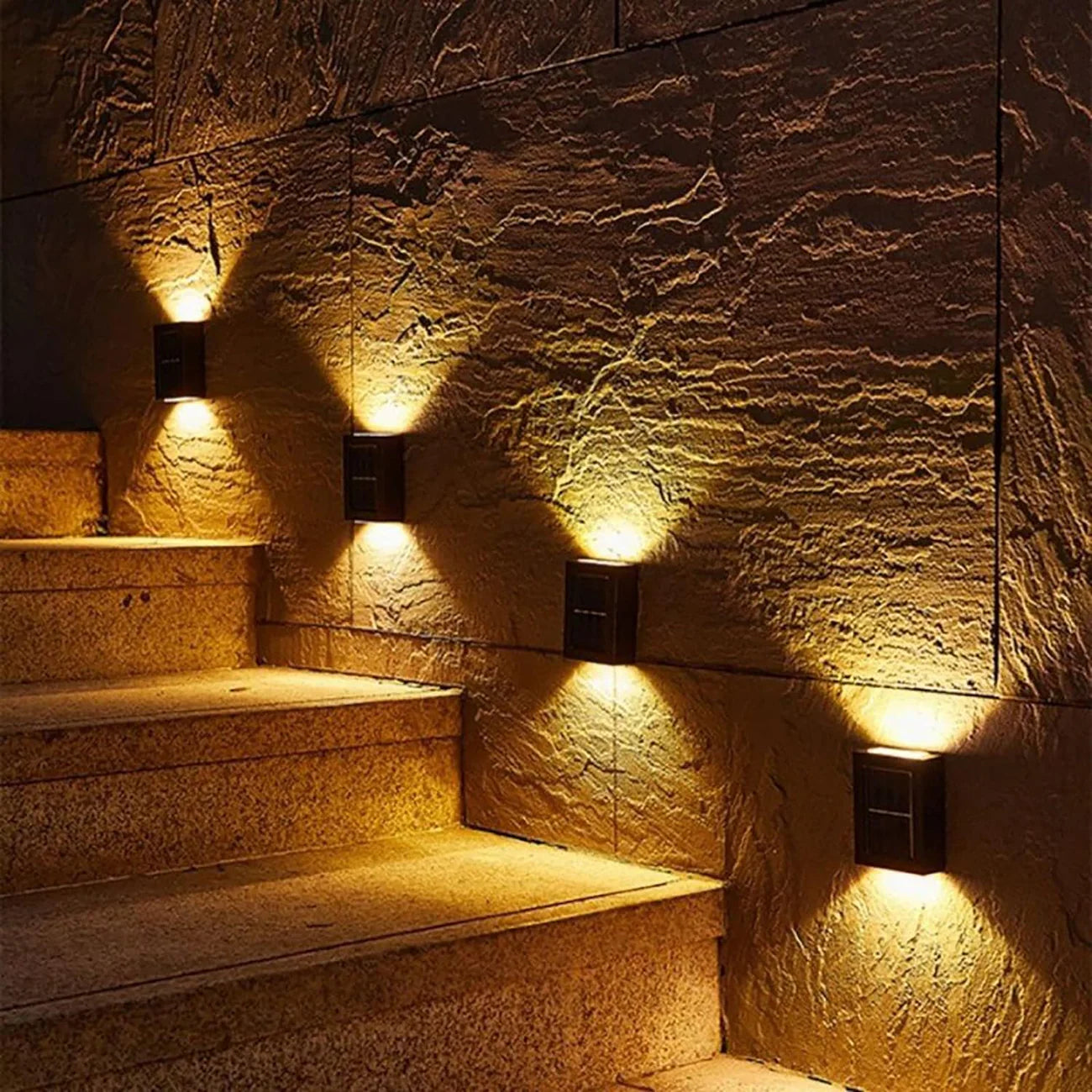 GlowEdge - LED wandlamp op zonne-energie