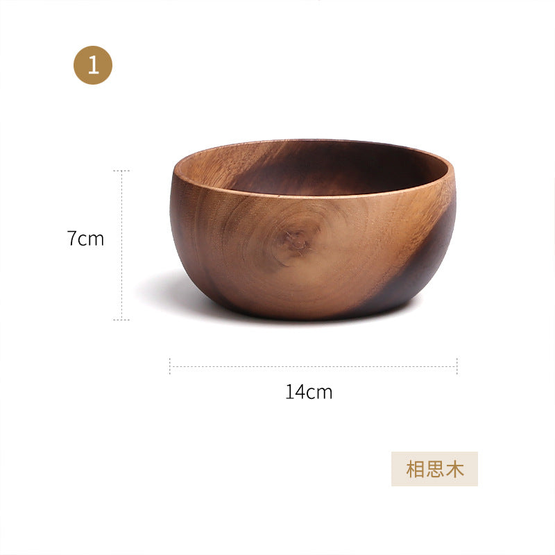 Acacia Wood Fruit and Salad Bowl