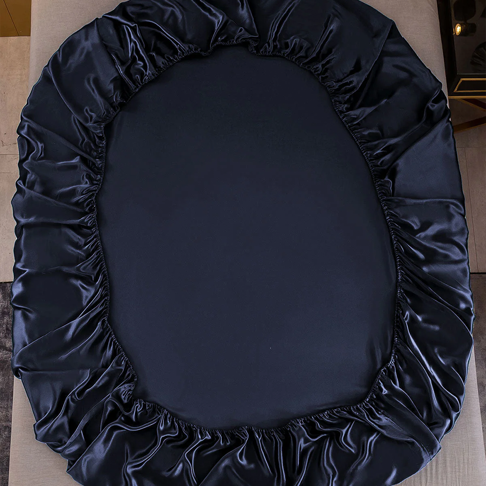 Satin Luxe Seamless Fitted Sheet - Mulberry Feel
