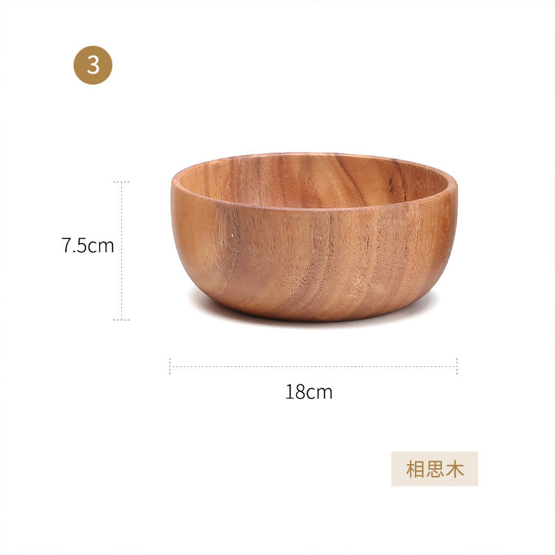 Acacia Wood Fruit and Salad Bowl