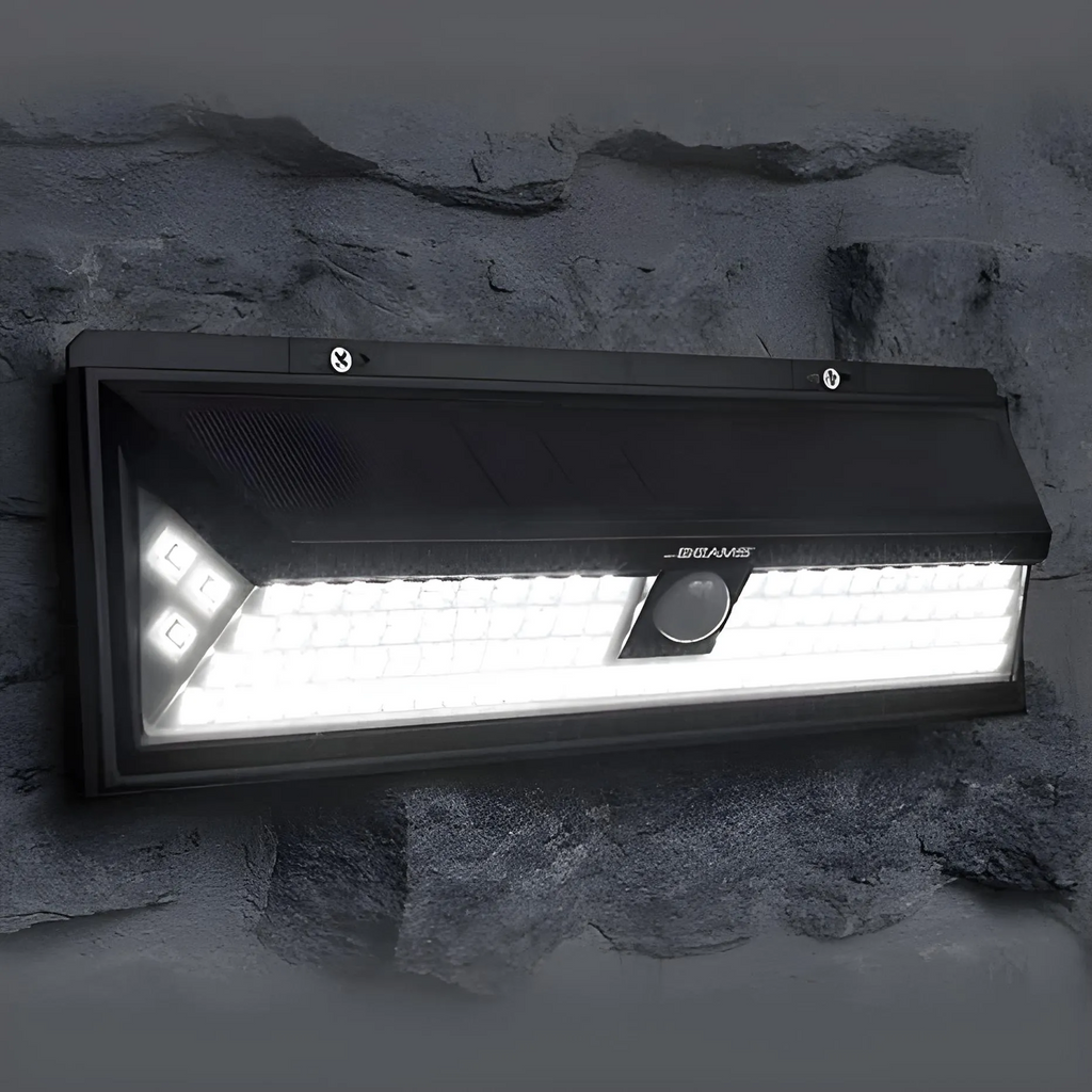 118 LED Solar Wall Light for Fences – 1000 Lumen Brightness