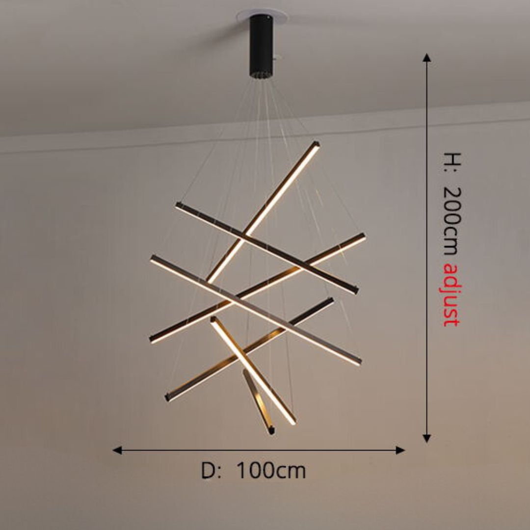 Nebula - Minimalistische kroonluchterlamp