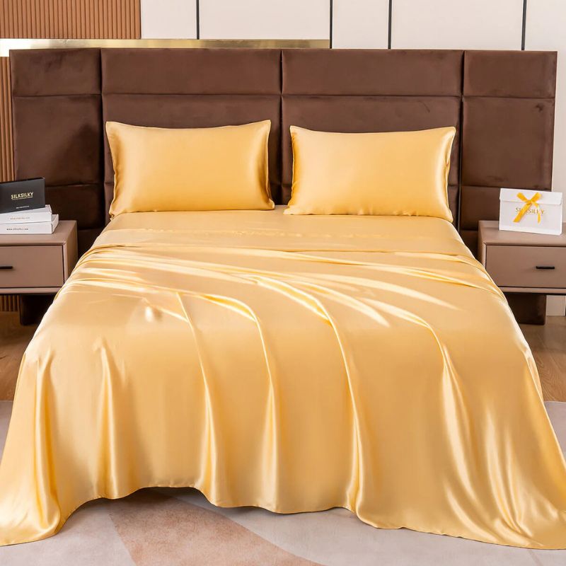 Luxury silk sheet set