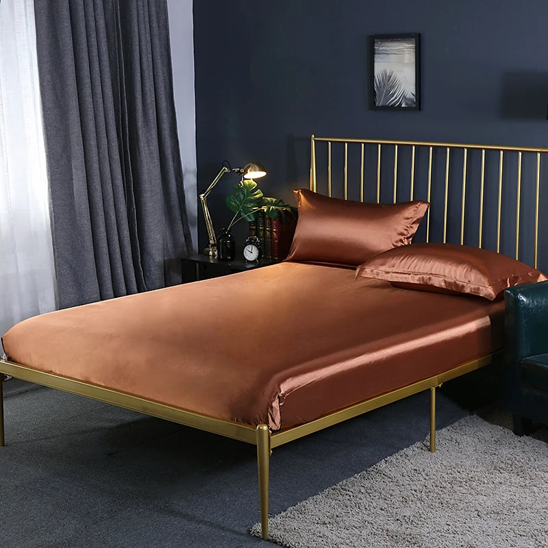 Lyris - Luxury Mulberry Silk Fitted Sheet Set