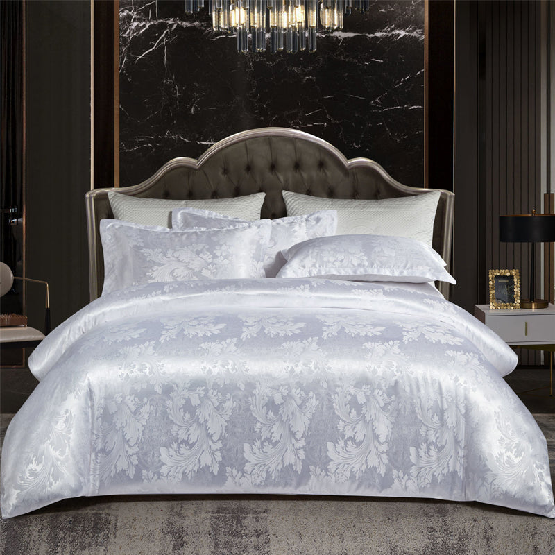 Valora - Luxe Satijn Jacquard Dekbedovertrek Set