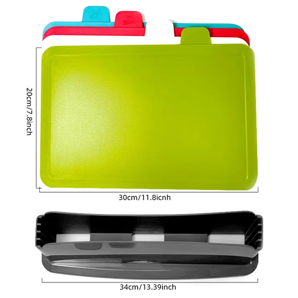 4-Piece Antibacterial Chopping Board Set