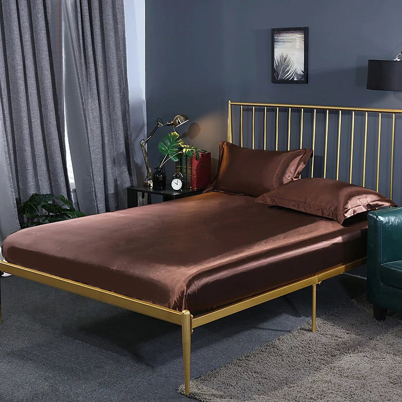 Lyris - Luxury Mulberry Silk Fitted Sheet Set