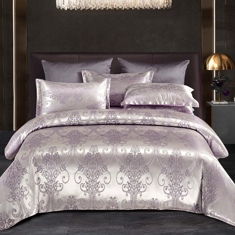 Valora - Luxe Satijn Jacquard Dekbedovertrek Set