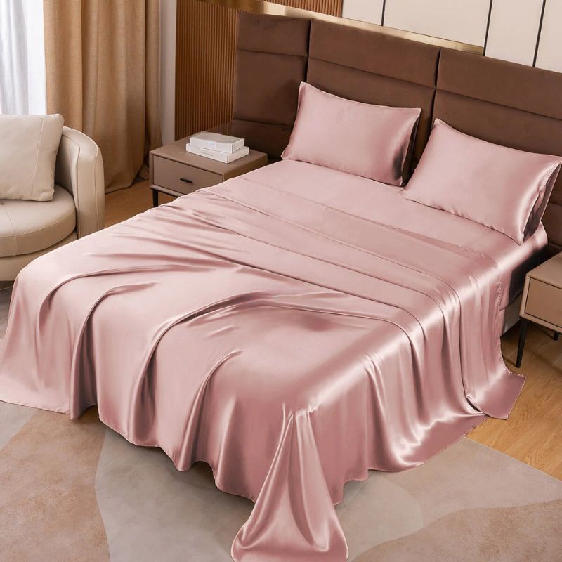 Luxury silk sheet set
