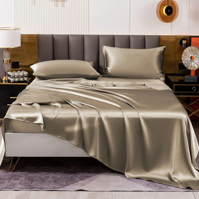 Luxury silk sheet set