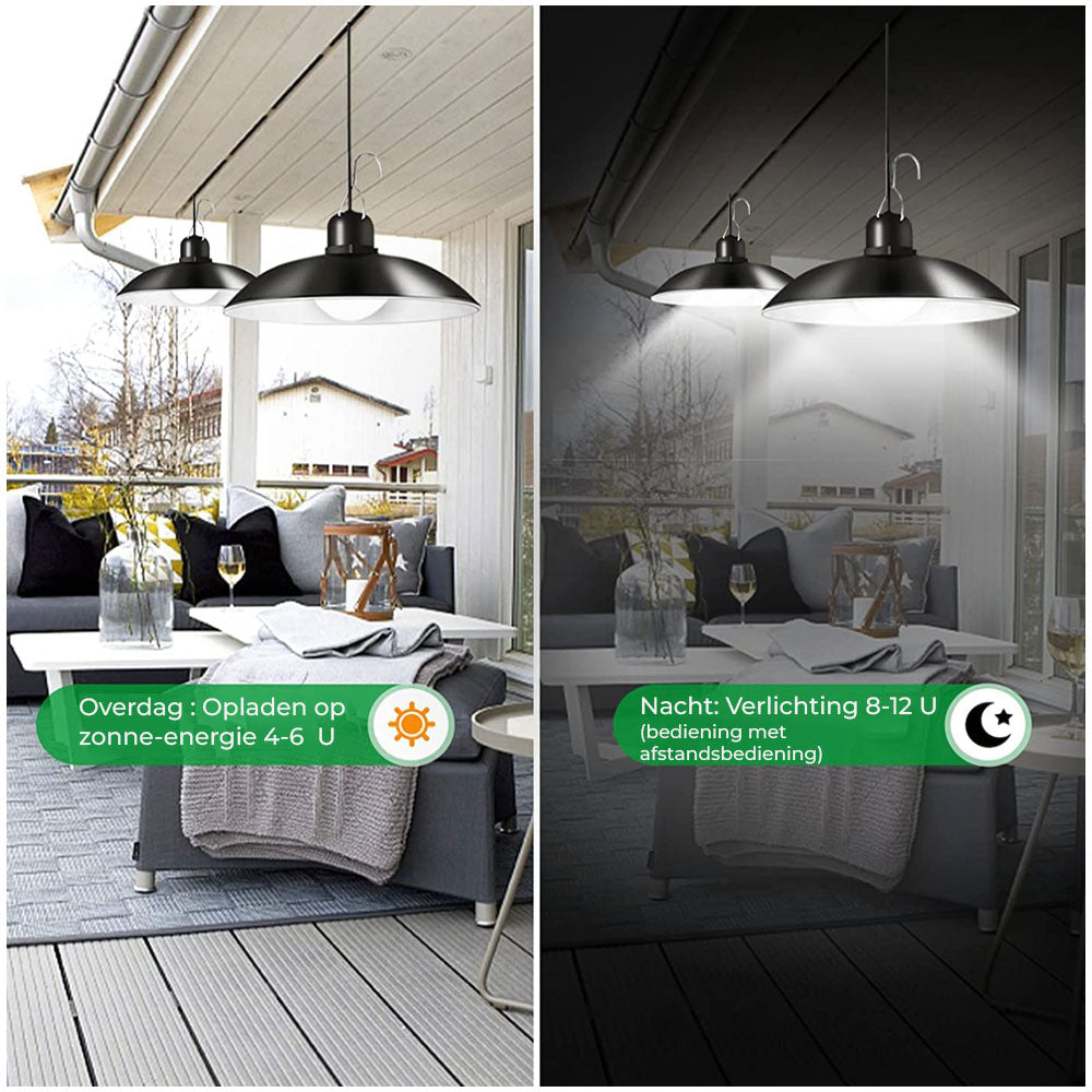 Solar Pendant Lights with Double Head