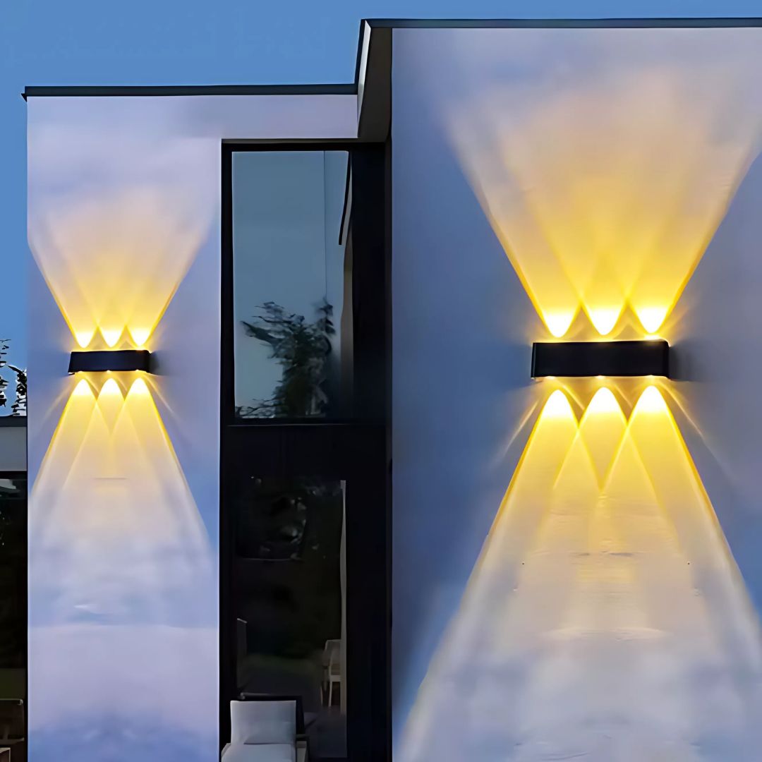 DuoRay - Large Up and Down Solar LED Wall Light