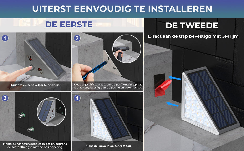 Solar Lights for Outdoor Stairs and Walkways