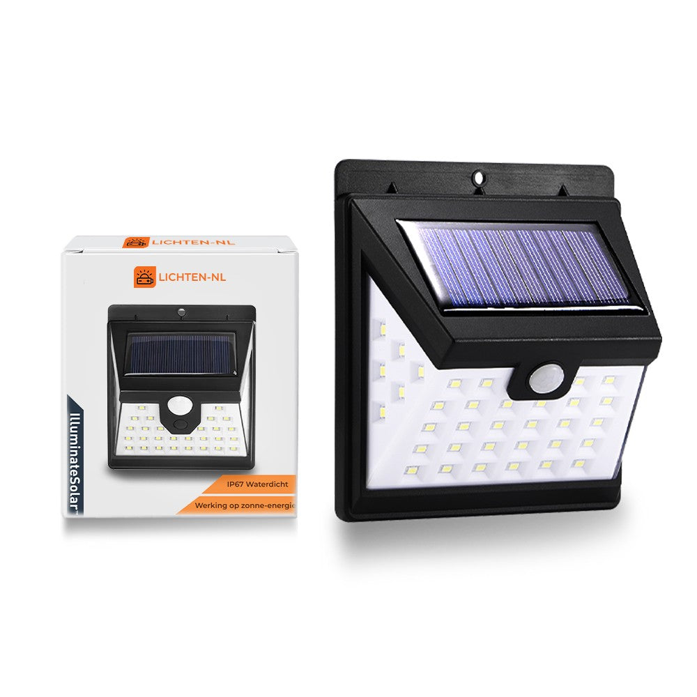 SolarMini™- De 40 LED Solar Wandlamp