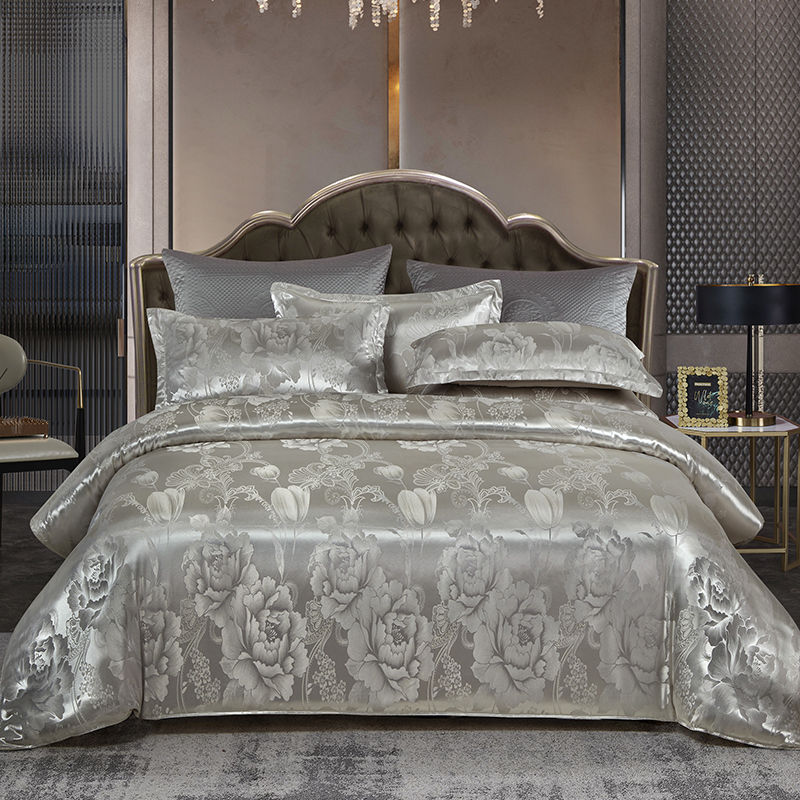 Valora - Luxe Satijn Jacquard Dekbedovertrek Set
