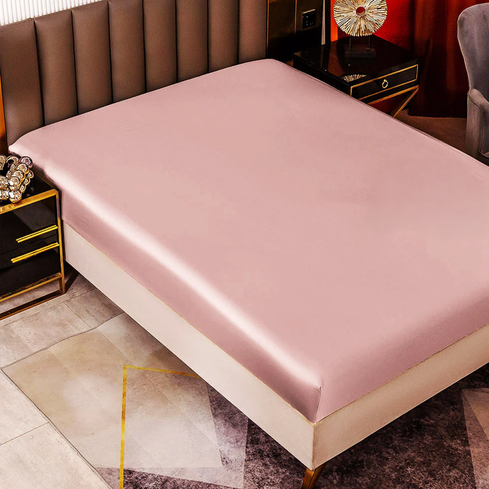 Satin Luxe Seamless Fitted Sheet - Mulberry Feel