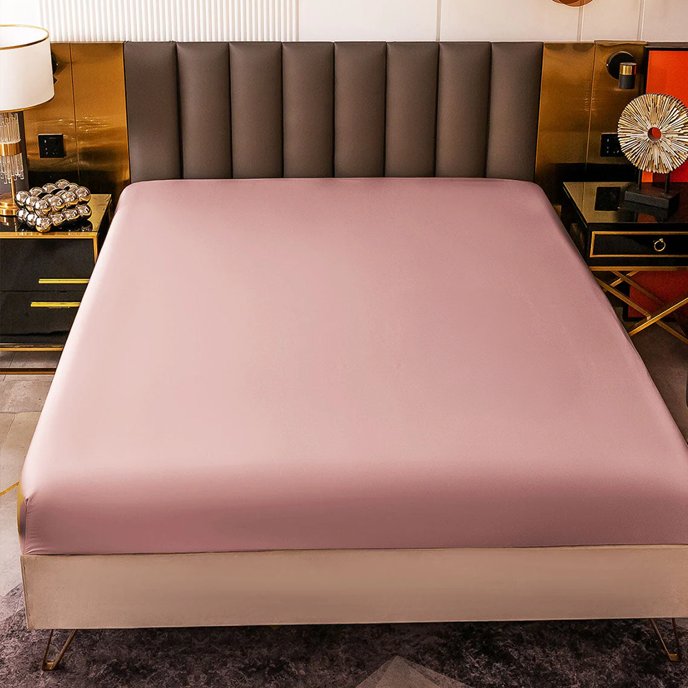 Satin Luxe Seamless Fitted Sheet - Mulberry Feel