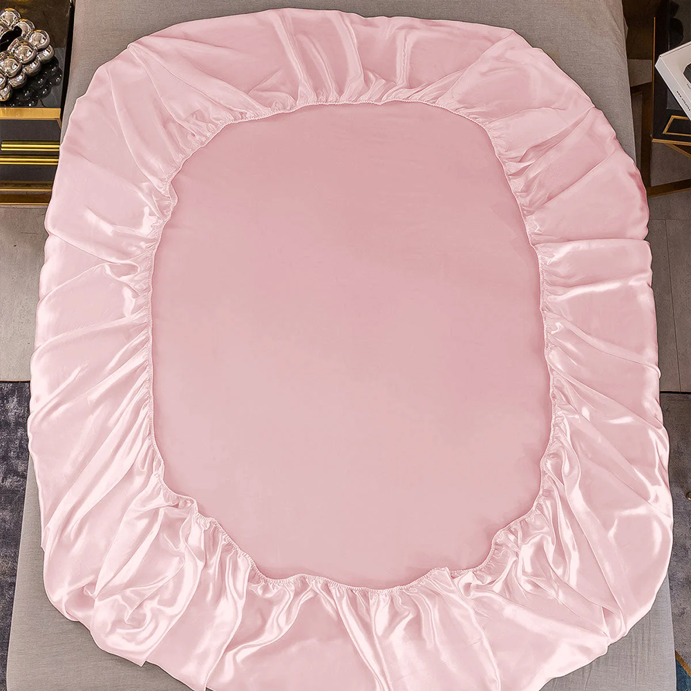 Satin Luxe Seamless Fitted Sheet - Mulberry Feel