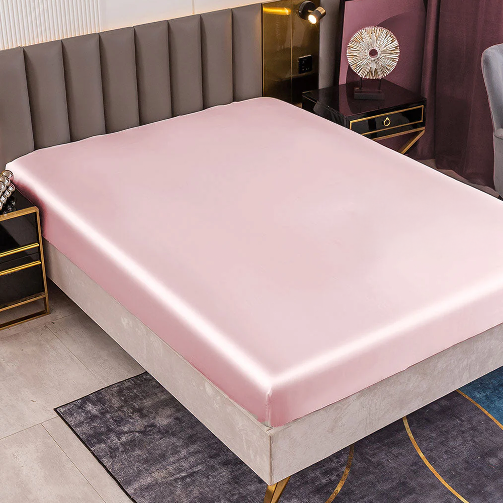 Satin Luxe Seamless Fitted Sheet - Mulberry Feel