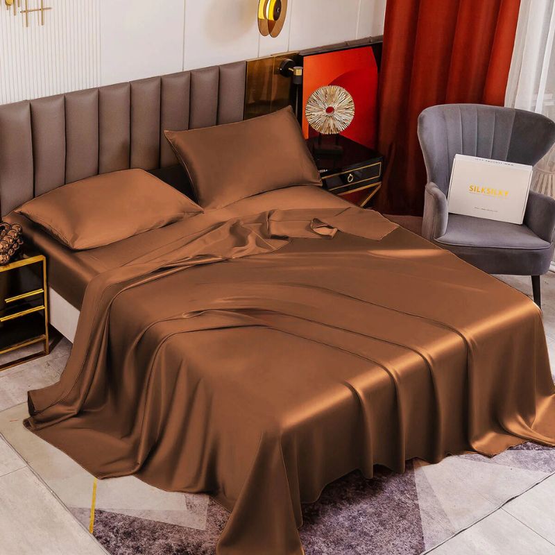 Luxury silk sheet set