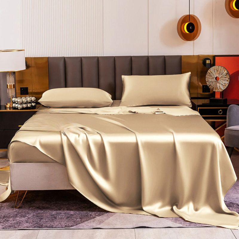 Luxury silk sheet set