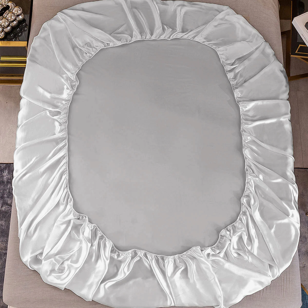 Satin Luxe Seamless Fitted Sheet - Mulberry Feel