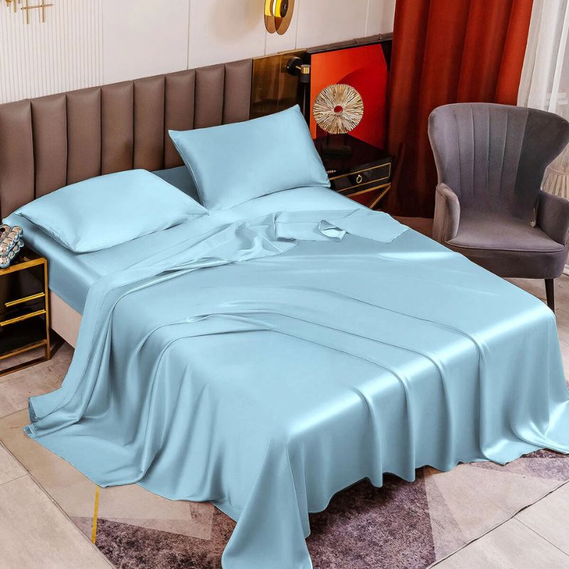 Luxury silk sheet set