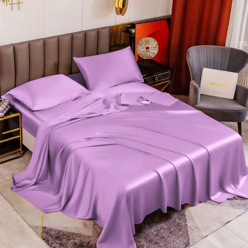 Luxury silk sheet set