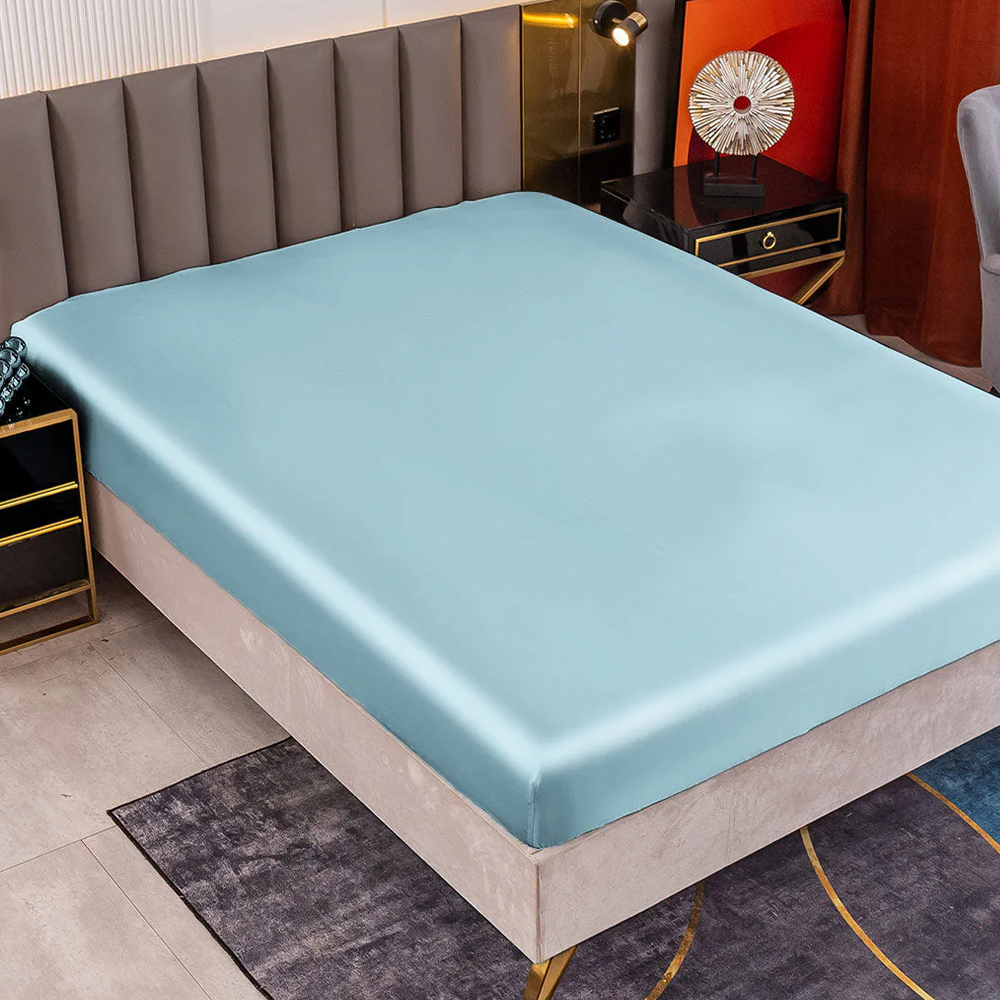 Satin Luxe Seamless Fitted Sheet - Mulberry Feel