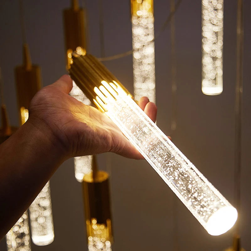 GoldenPegs – Elegant Pendant Lamp with Gold Accents