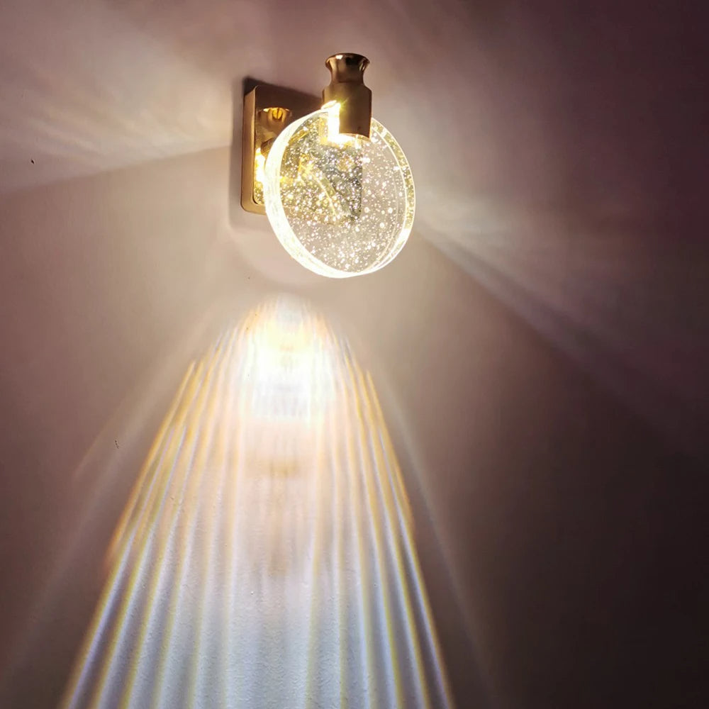 GoldenCircle – Round Golden Wall Lamp