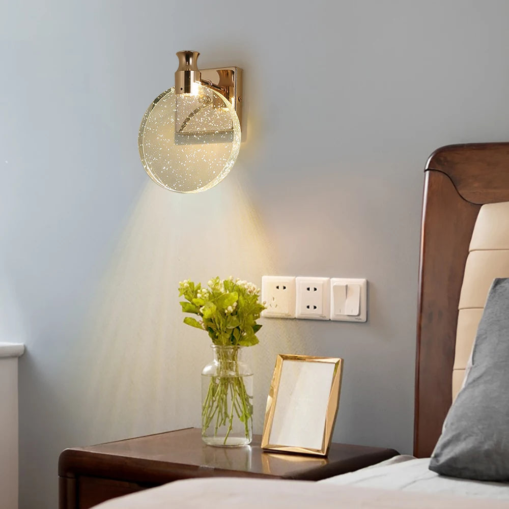GoldenCircle – Round Golden Wall Lamp