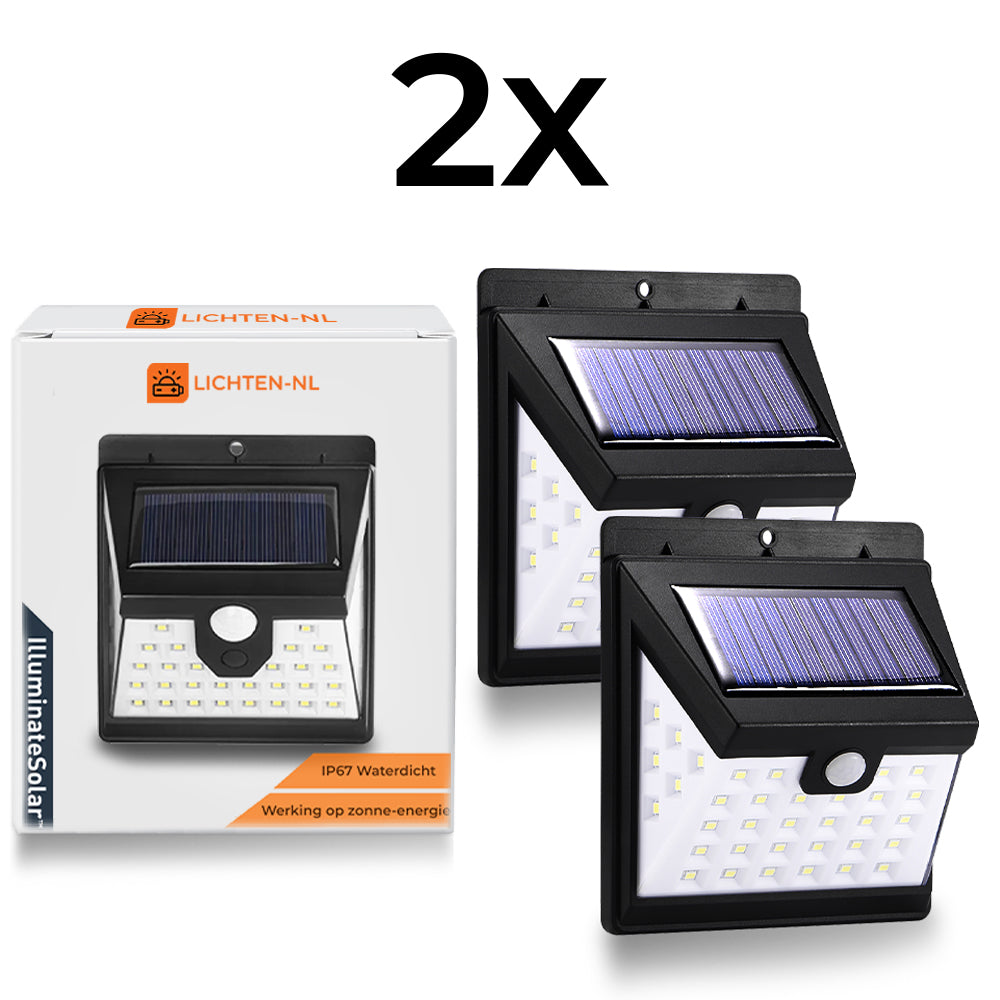 SolarMini™- De 40 LED Solar Wandlamp