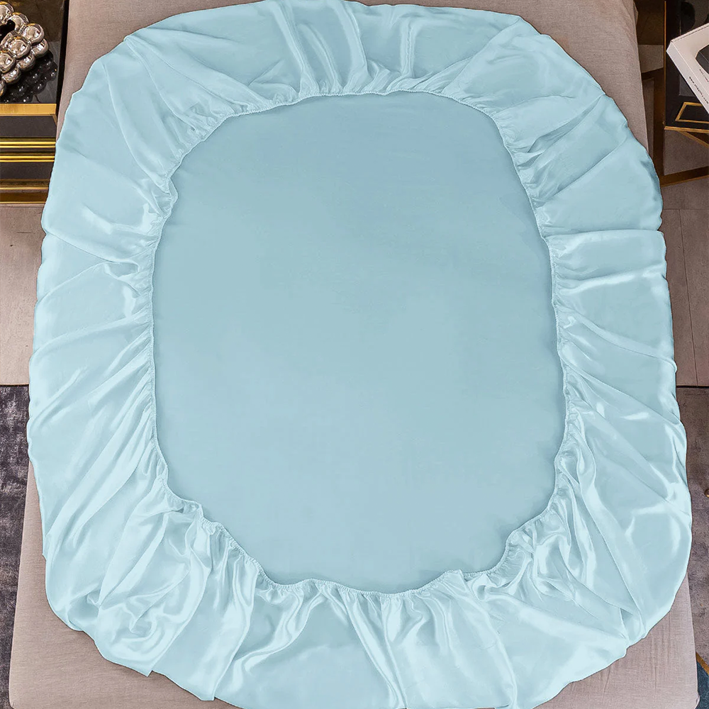 Satin Luxe Seamless Fitted Sheet - Mulberry Feel