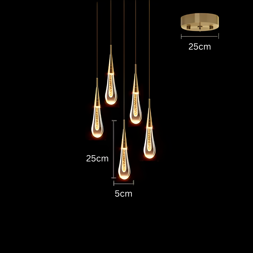 GoldenDrop™ - armatuur met meerdere lampen