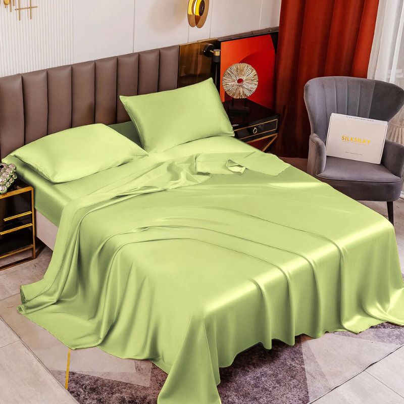 Luxury silk sheet set