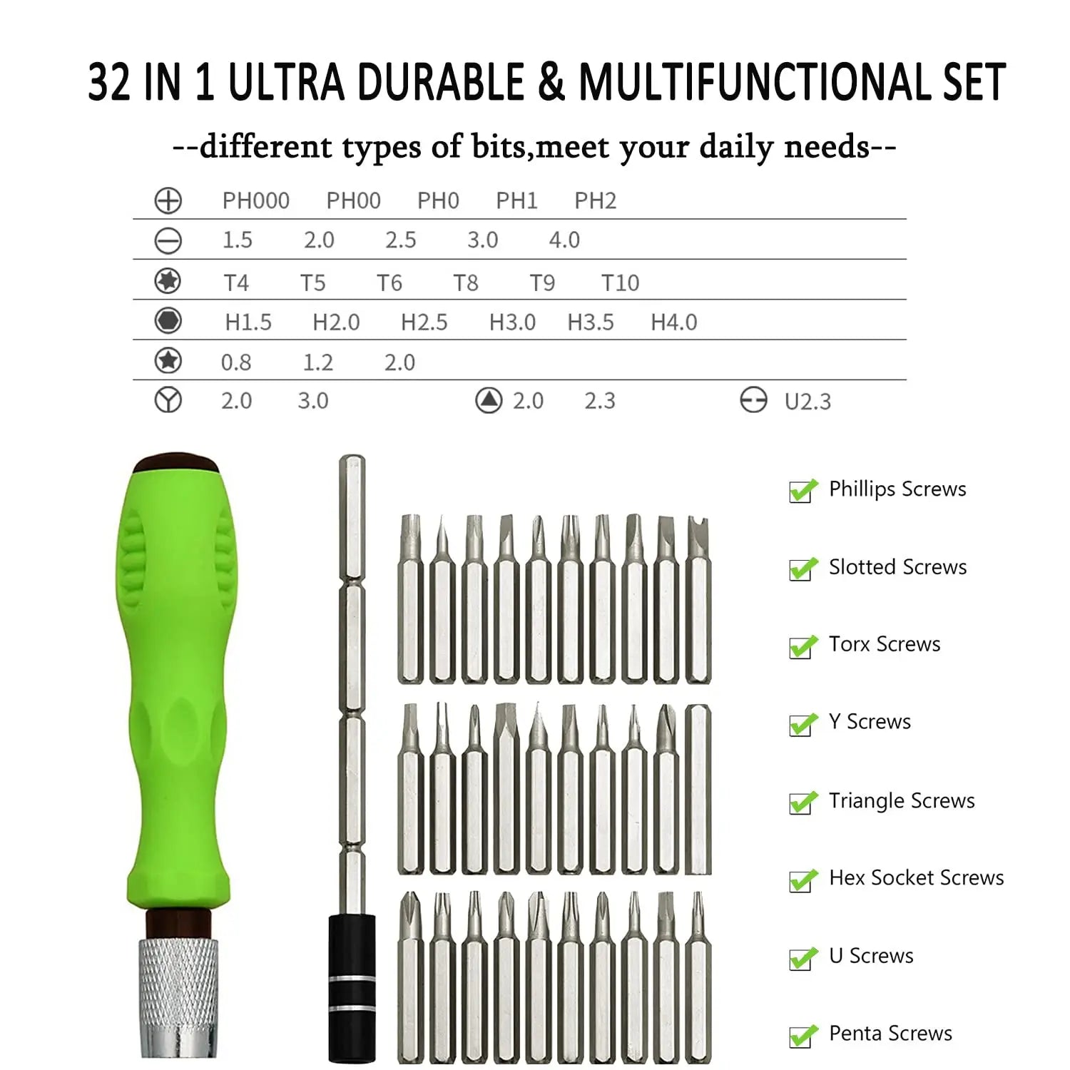 EZMount - Schroevendraaier Montageset Set (32 in 1)