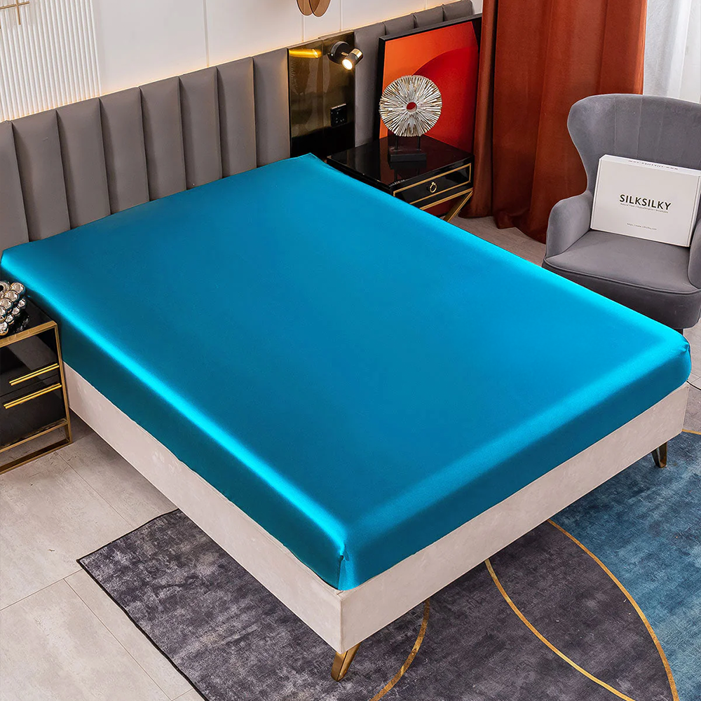 Satin Luxe Seamless Fitted Sheet - Mulberry Feel