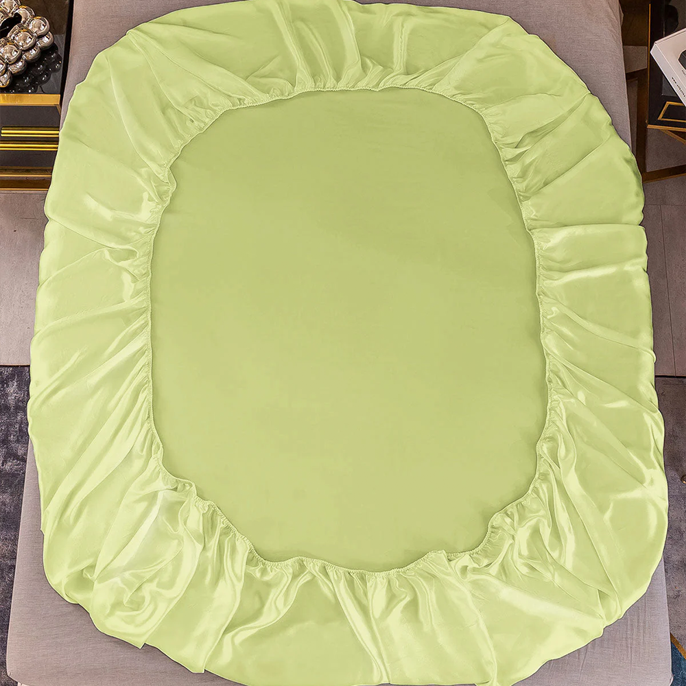 Satin Luxe Seamless Fitted Sheet - Mulberry Feel