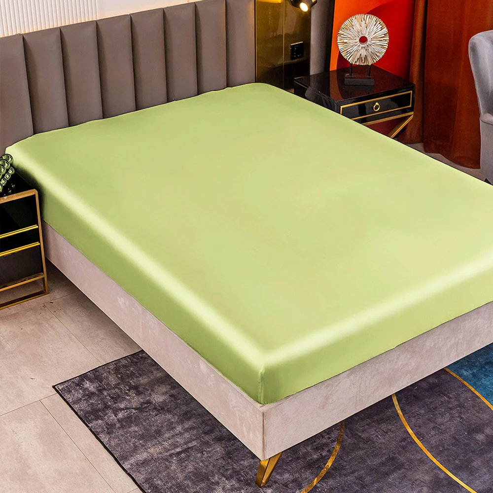 Satin Luxe Seamless Fitted Sheet - Mulberry Feel