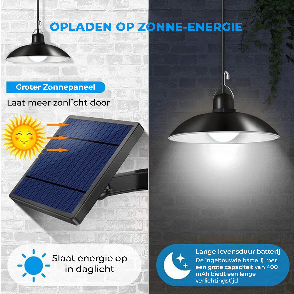 Hanglamp op Zonne-energie voor Binnen/Buiten met Afstandsbediening